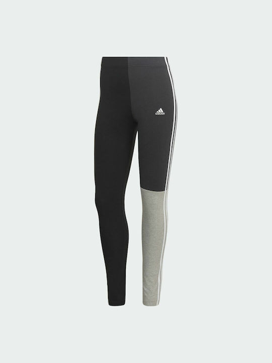 Adidas Γυναικείο Μακρύ Κολάν Ψηλόμεσο Black / Carbon / Medium Grey Heather / White