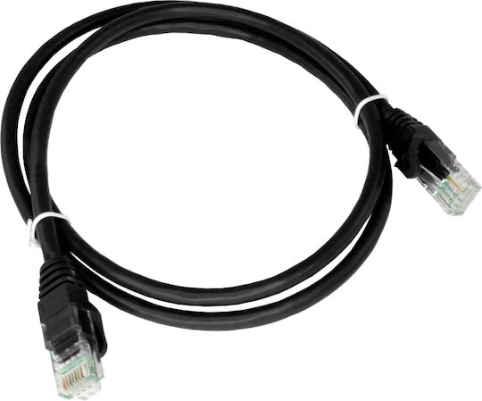 A-LAN U/UTP Cat.6 (Gigabit) Καλώδιο Δικτύου Ethernet 0.5m Μαύρο