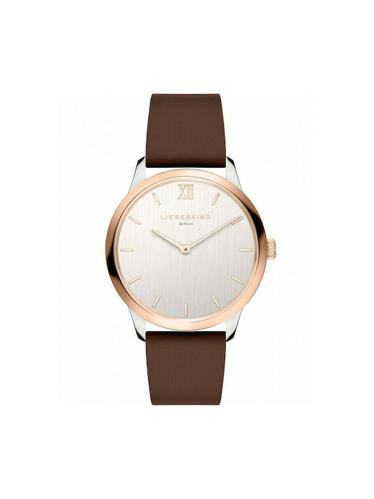 Liebeskind Berlin Watch with Brown Leather Strap