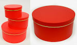 Paper Box for Gift Red 3pcs