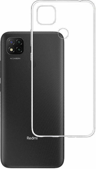 3MK Clear Back Cover Σιλικόνης 1.2mm Διάφανο (Redmi 9C)