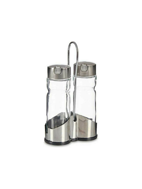 Διάφανο Glass Oil & Vinegar Dispenser Set with Flow