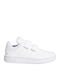 Hoops Kids Sneakers with Scratch White