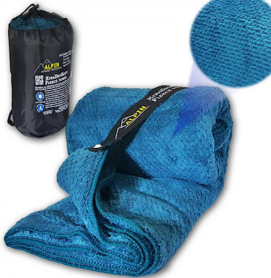 Alpin XtraDrySoft Fleece Πετσέτα Προσώπου Microfiber Μπλε 80x53εκ.