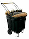 03760 Metallisch Holztransportwagen 45x45x80cm Schwarz