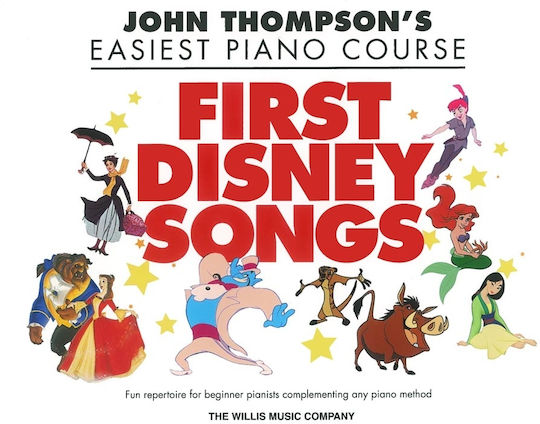 Willis Music John Thompson's Easiest Piano Course First Disney Songs Παρτιτούρα για Πιάνο