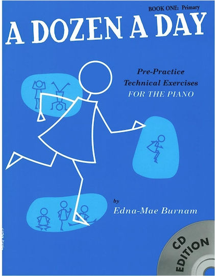 Willis Music Edna-Mae Burnam A Dozen A Day Book 1 Μέθοδος Εκμάθησης για Πιάνο + CD