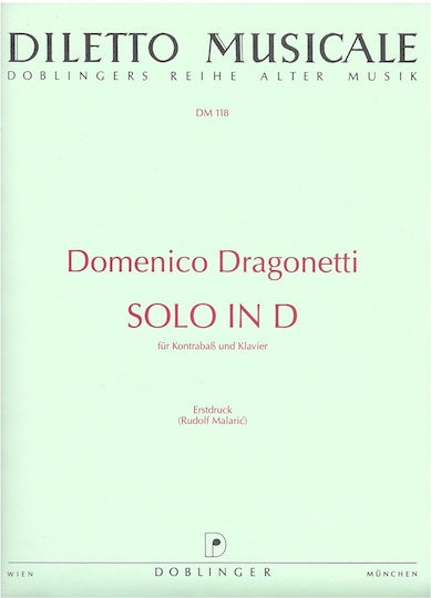 Doblinger Dragonetti Solo In D Sheet Music for Piano