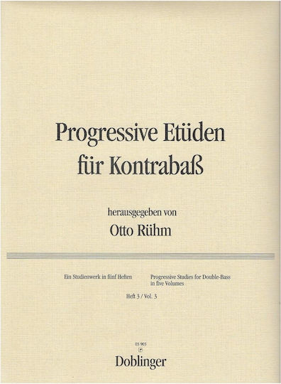 Doblinger Ruhm Progressive Etuden Vol.3 Sheet Music for String Instruments