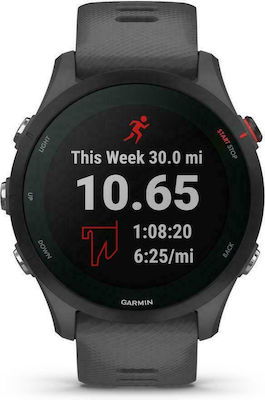 Garmin Forerunner 255 46mm Waterproof Smartwatch with Heart Rate Monitor (Slate Gray)