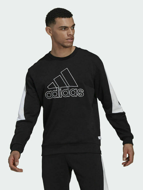 Adidas Future Icons Embroidered Badge of Sport Hanorac pentru bărbați Negru