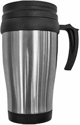 Summertiempo Glass Thermos Stainless Steel Silver 450ml 62394