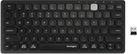 Kensington Multi-Device Dual Wireless Compact Само клавиатура Английски US Черен