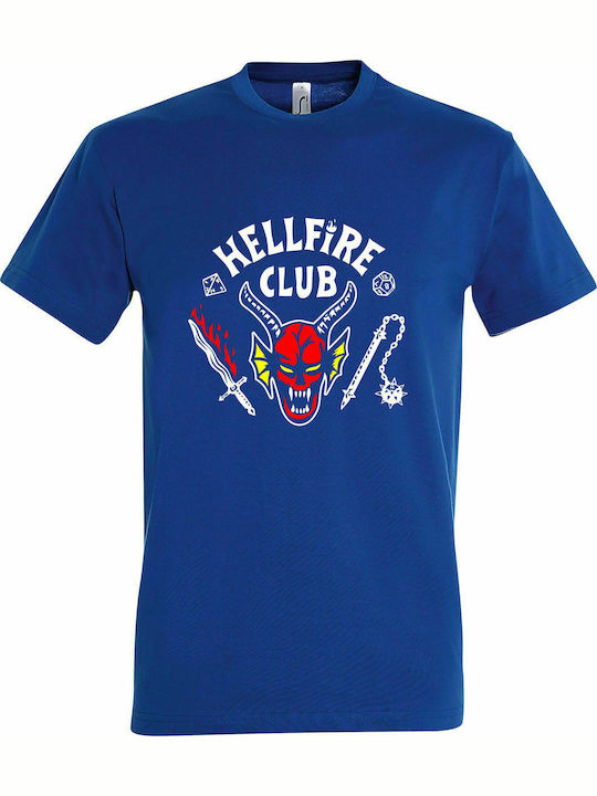 T-shirt Unisex, " Stranger Things, Hellfire Club, Join The Club ", Royal Blue