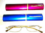 with Metal Case Reading Glasses +1.50 in Gold color