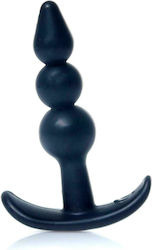 Kinksters T Ripple Πρωκτική Σφήνα σε Μαύρο χρώμα 9.5cm