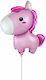 14'' Mini Shape Pink Pony Balloon