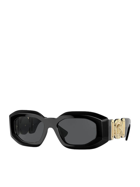 Versace Women Sunglasses With Black Horn-Rimmed...