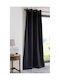 Blackout Curtain with Grommets S-F Notte Noir 140x280cm