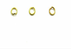 Metallic Link for Jewelry Gold Thickness 6mm. Set 50pcs GF211132