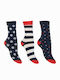 Kal-tsa Kids' Socks Knee-High Multicolored 3 Pairs
