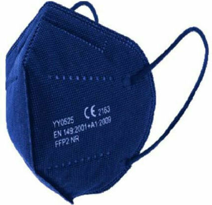 YY0525 Μάσκα Προστασίας FFP2 σε Navy Μπλε χρώμα 1τμχ