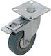 Wheel Rotating with Brake Grey Heavy Duty 50x50mm