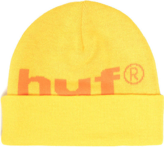 98 Logo Beanie Beanie Knitted in Yellow color