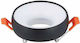 V-TAC Rotund Metalic Cadru pentru Spoturi GU10 Alb 9.2x9.2cm. 1buc
