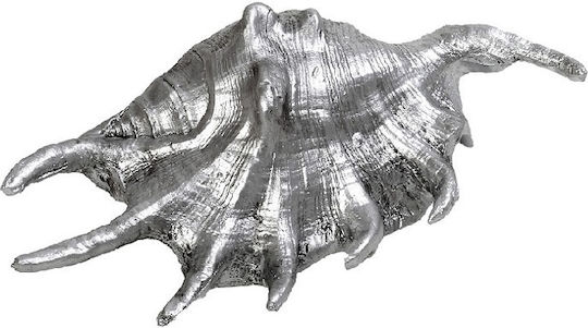 Espiel Dekoratives Muscheln aus Polyresin Silver 15x7.5x4.5cm 1Stück