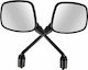 Motorcycle Mirrors Black 2pcs