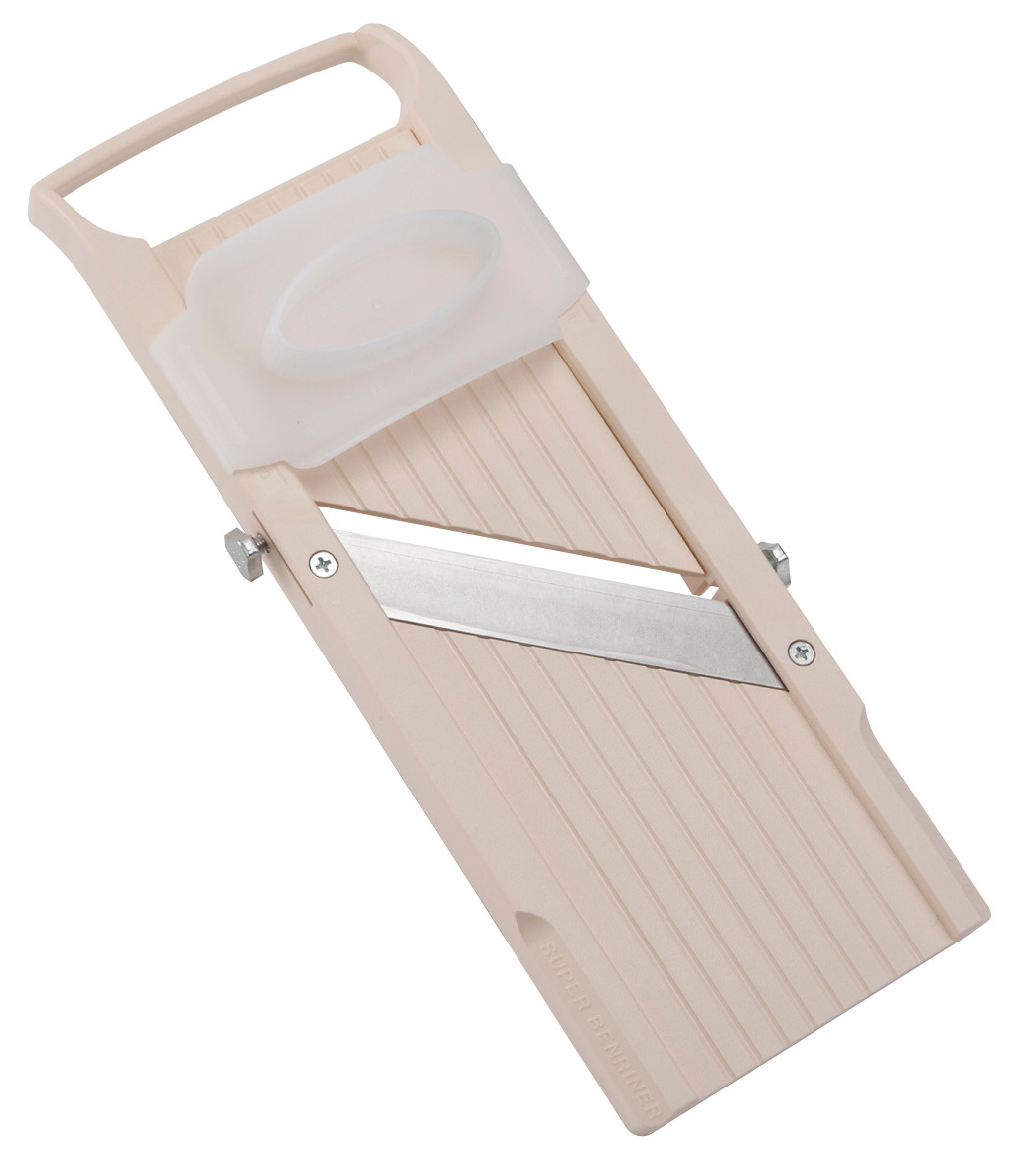 Louis Tellier - Affettapatate Professionale su Base Epossidica - Coltello Stagnato e Spintore da 10 mm
