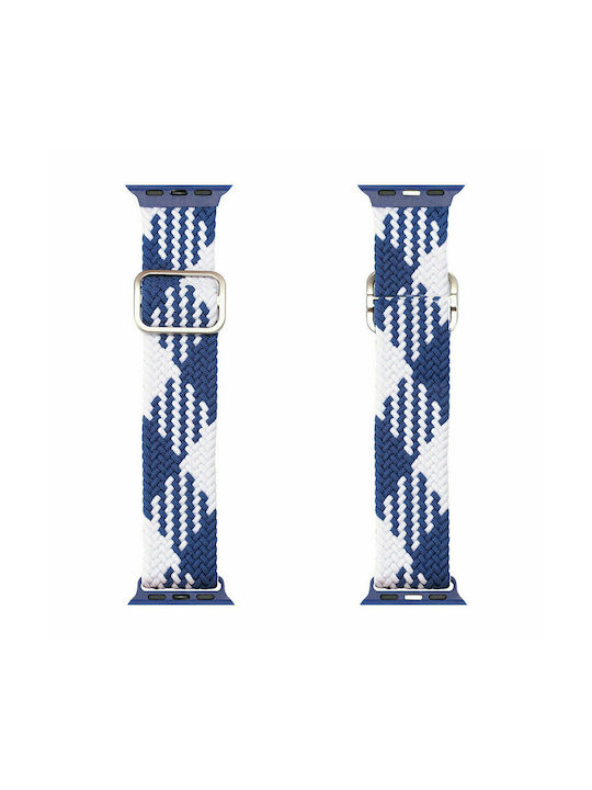 Dux Ducis Mixture Strap Fabric Blue / White (Apple Watch 38/40/41/42mm)