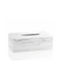 Andrea House Marble Effect Държач за кърпички Пластмасова Бяла 24x13x8см BA17156