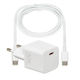 iBox Ladegerät mit USB-C Anschluss und Kabel USB-C 30W Stromlieferung Weißs (C-38)