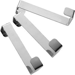Fackelmann Stainless Steel Door Hook 3 Pieces