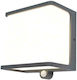 Lutec Doblo Wall Mounted Solar Light 12W 1000lm Natural White 4000K with Motion Sensor IP44 15cmx9cmx17cmcm