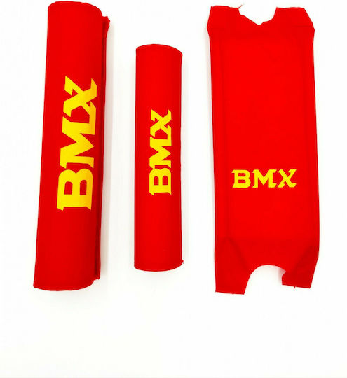 Bicycle Protector Set Protective BMX Bicycle Clips Red-Yellow