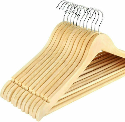 Clothes Hanger Brown 10pcs