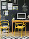 Outdoor Chair Polypropylene Mila Yellow 58x74x98cm