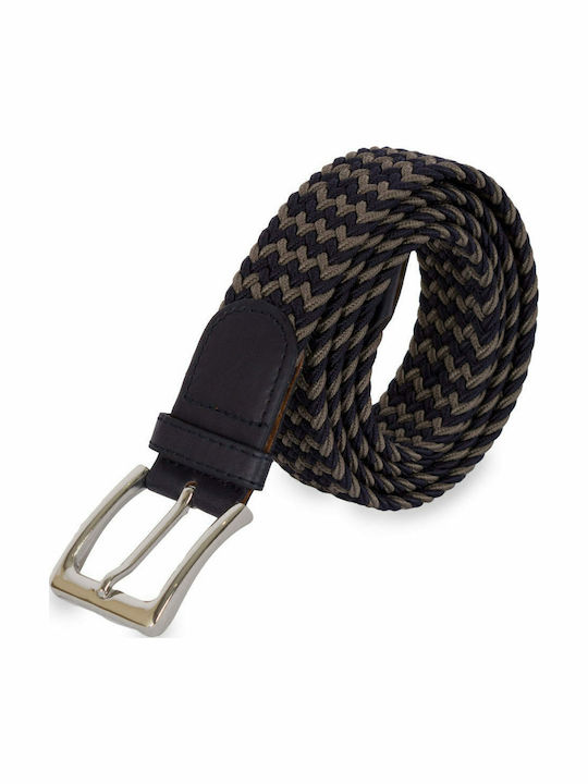 Small Fabrics Elastic Men's Belt Knitted Multic...