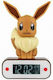 Teknofun Pokemon Eevee Digital Tabletop Clock LED Plastic with Alarm Clock Brown BOTI37796