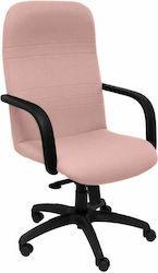 Letur Bali Office Chair with Fixed Arms Pink P&C