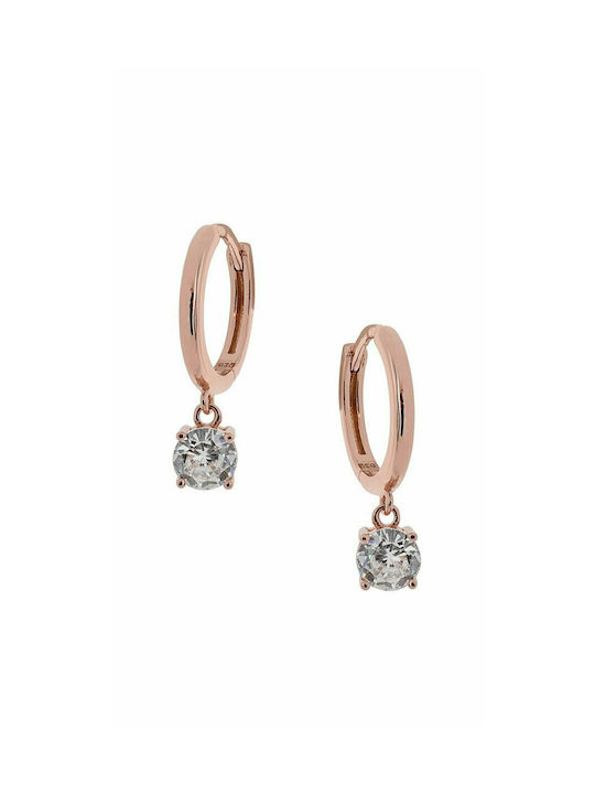 Prince Silvero Earrings Hoops made of Silver Go...