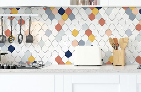 Decorative Sticker Wall Honeycomb 1pcs 500x60cm