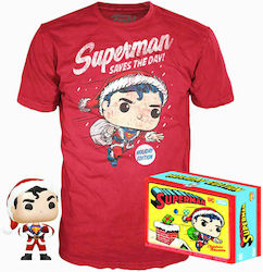 Funko Pop! Tees DC Comics - Superman (Mic) 353 Ediție specială (exclusiv)