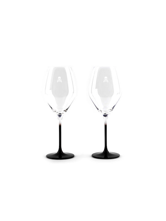 Scalpers Σετ Ποτήρια για Λευκό Κρασί από Κρύσταλλο Κολωνάτα 390ml 2τμχ
