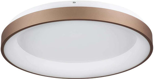 GloboStar Salem Ceiling Mount Light 60cm Brown with Integrated LED and Remote Control