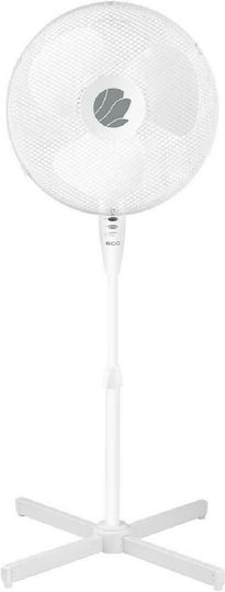 ECG FS40A Стоящ Вентилатор 50W С Диаметър 40см Бял