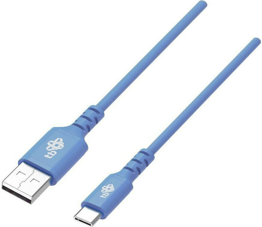 Tb Energy USB 2.0 Cable USB-C male - USB-A Μπλε 1m AB-AKTBXKUCMISI10N